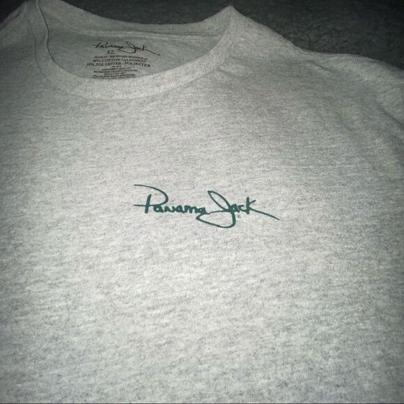 Panama Jack Grey Graphic Tee Sz XL Cotton Blend - Picture 7 of 10